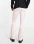 ASOS DESIGN smart skinny flared trousers with snake print