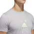 Фото #5 товара Adidas Men's Emblem Coded Graphic Tee Grey Heather DV2111