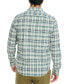 Фото #2 товара Men's Plaid Long-Sleeve Button-Up Shirt