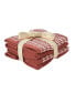 Фото #4 товара Long Borough Turkish Cotton 4 Piece Washcloth Set, 12" x 12"