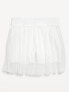 High-Waisted Mesh-Pleated Performance Skort for Girls