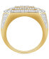 ფოტო #5 პროდუქტის Men's Diamond Cluster Ring (5 ct. t.w.) in 10k Gold