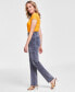 Фото #3 товара Women's Straight Cargo Jeans, Created for Macy's