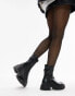 Фото #4 товара Topshop Louise chunky sock ankle boot in black