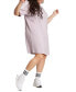Фото #1 товара Plus Size Essentials 3-Stripes Boyfriend T-Shirt Dress