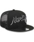 Фото #1 товара Men's Black Miami Marlins Street Trucker 9FIFTY Snapback Hat