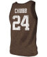Фото #2 товара Men's Nick Chubb Heathered Brown Cleveland Browns Name Number Tri-Blend Tank Top