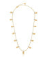 ფოტო #2 პროდუქტის 18k Gold Plated Swirled Shell Dangle Charm Necklace