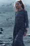 Фото #10 товара Длинное платье с принтом — zw collection ZARA