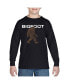 ფოტო #1 პროდუქტის Bigfoot - Boy's Child Word Art Long Sleeve T-Shirt