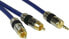 InLine Audio Cable Premium 2x RCA male / 3.5mm male gold plated 3m