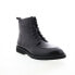 Фото #2 товара Zanzara Gaddi ZK574S34 Mens Black Leather Lace Up Casual Dress Boots 9.5