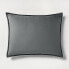 Фото #3 товара Наволочка Casaluna King Heavyweight Linen Blend Quilt Pillow Sham Dark Gray