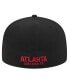 Фото #3 товара Men's White, Black Atlanta United FC 2024 Kick Off Collection 59FIFTY Fitted Hat