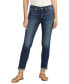 Women's Girlfriend Mid-Rise Slim-Leg Jeans