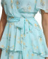 ფოტო #13 პროდუქტის Plus Size Printed Tie-Waist Tiered Chiffon Dress