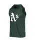 Men's Green Oakland Athletics Sleeveless Pullover Hoodie