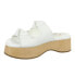 Фото #2 товара Sam & Libby Sandal 9 Women's Bright White Indie Double Bow Slip On Solid