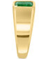 ფოტო #4 პროდუქტის EFFY® Men's Emerald Solitaire Ring (2 ct. t.w.) in 14k Gold