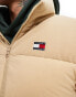 Фото #4 товара Tommy Jeans Corduroy Alaska Puffer Jacket in Beige