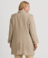 ფოტო #2 პროდუქტის Women's Plus Size Notched-Collar Walker Coat