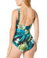 Фото #2 товара Women's Contours Solitaire V-Neck One Piece Swimsuit