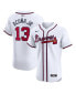 Фото #1 товара Men's Ronald Acuna Jr. White Atlanta Braves Home Elite Jersey