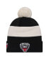 Фото #1 товара Men's Black D.C. United 2024 Kick Off Collection Cuffed Knit Hat with Pom