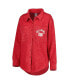 Women's Crimson Oklahoma Sooners Switch It Up Tri-Blend Button-Up Shacket