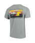 Фото #2 товара Men's Gray Arizona State Sun Devils Team Comfort Colors Campus Scenery T-shirt