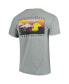 Фото #3 товара Men's Gray Arizona State Sun Devils Team Comfort Colors Campus Scenery T-shirt