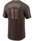 Фото #2 товара Men's Yu Darvish Brown San Diego Padres Name Number T-shirt