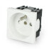 Фото #1 товара Wall socket 250V single 45x45mm 16A - white