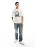 ASOS DESIGN oversized t-shirt in white with scenic front print