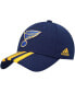 Фото #1 товара Men's Navy St. Louis Blues Locker Room Three Stripe Adjustable Hat