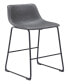 Фото #4 товара 39" each, Set of 2 Steel, Polyurethane Smart Bar Chair