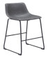 39" each, Set of 2 Steel, Polyurethane Smart Bar Chair