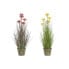 Фото #1 товара Декоративное растение DKD Home Decor 30 x 30 x 78 cm Розовый Металл Жёлтый PVC (2 штук)