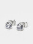 Фото #7 товара Pieces 3 pack pearl & diamante stud earrings in silver & white