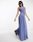 Фото #3 товара ASOS DESIGN sleeveless ruched detail maxi dress in cornflower blue