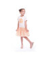 ფოტო #2 პროდუქტის Toddler, Child River Cancun Solid Jersey and Gauze Woven Dress