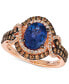 Blueberry Tanzanite (1-1/2 ct. t.w.) & Diamond (3/4 ct. t.w.) Statement Ring in 14k Rose Gold