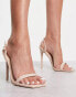 Фото #4 товара RAID Wide Fit Meryn heeled sandals in beige patent