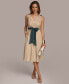 Фото #1 товара Donna Karan Women's Belted A-Line Dress