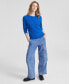 Women's 100% Cashmere Cable-Knit Crewneck Sweater, Created for Macy's