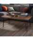 Фото #2 товара Hairpin Natural Live Edge Wood with Metal 48" Large Coffee Table
