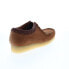 Фото #15 товара Clarks Wallabee 26165806 Mens Brown Suede Oxfords & Lace Ups Casual Shoes