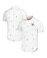 ფოტო #1 პროდუქტის Men's White Pittsburgh Steelers Nova Wave Flocktail Button-Up Shirt