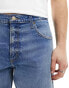 Lee Oscar relaxed tapered fit distressed jeans in mid vintage wash