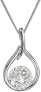 Timeless silver necklace with Swarovski 32075.1 (chain, pendant)